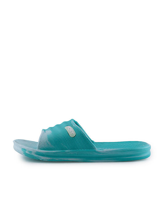 Love4shoes Women's Slides Light Blue