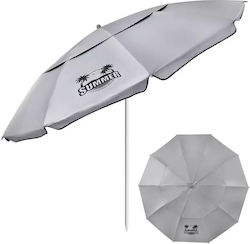 Beach Aluminum Umbrella 2.25m with Air Duct Blue