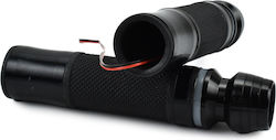 Grips with Handlebar Counterweights in Black color