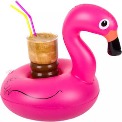 Inflatable Floating Drink Holder Flamingo Pink 23cm