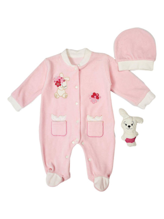 Evita Set Onesie Pink