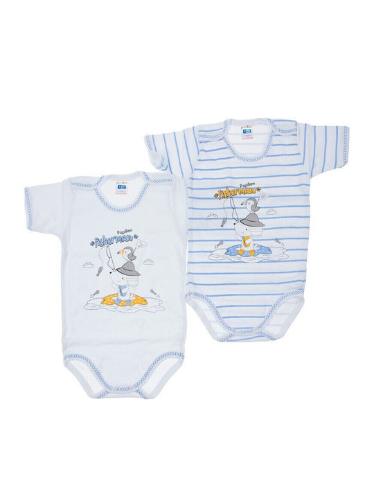 Papillon Kids Mâneca scurta Albastru deschis 2buc