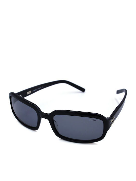 Lozza Women's Sunglasses with Black Plastic Frame and Black Polarized Lens SL1747 700