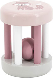 Viga Toys Holzrassel Zylinder - Fuchs für 12++ Monate Pink Viga Toys Holzrassel Zylinder - Fuchs für 12++ Monate Pink