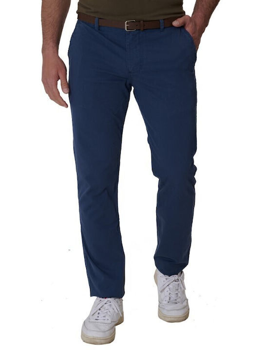 Dors Trousers Chino Elastic in Regular Fit Blue