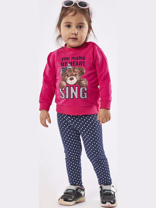 Kids' Set with Leggings Winter 2pcs Fuchsia