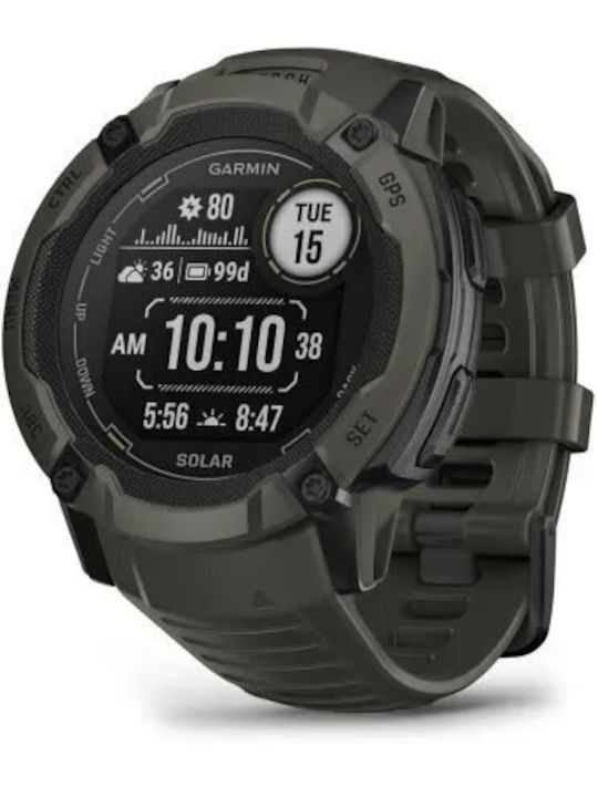 Garmin Instinct 2X Solar 50mm Smartwatch mit Pulsmesser (Moss)