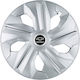 Jestic Set Capace De Roți Auto Compatibile Chevrolet 4 Bucăți 15 Argintii/Argintii