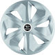 Jestic Car Hubcap Set with Daihatsu Emblem 15" 4pcs Silver