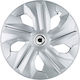 Jestic Car Hubcap Set with Smart Emblem 15" 4pcs Silver