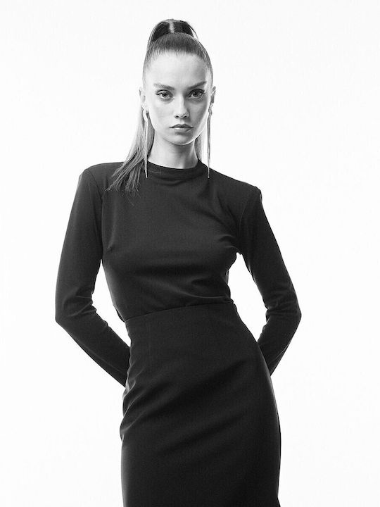 Women's Blouse Long Sleeve Black