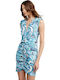 Summer Mini Dress for Wedding / Baptism Light Blue