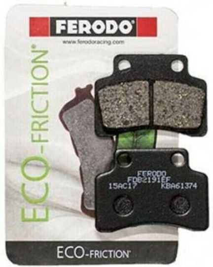 Ferodo Motorcycle Brake Pads Front Eco Friction for Keeway F-Act Matrix Vespa 50