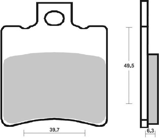 SBS Motorcycle Brake Pads Front for Aprilia Scarabeo Piaggio NRG Vespa LX Yamaha TT