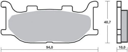 SBS Motorcycle Brake Pads Front for Yamaha YP 250 Majesty YP 400 Majesty T-MAX 500