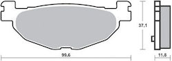 SBS Τακάκια Μοτοσυκλέτας Πίσω για Yamaha T-MAX 500 / YP 400 Majesty SBS Τακάκια Μοτοσυκλέτας Πίσω για Yamaha T-MAX 500 / YP 400 Majesty