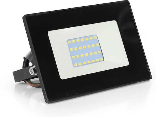 Heda Στεγανός Προβολέας LED 30W Ψυχρό Λευκό 6000K IP65