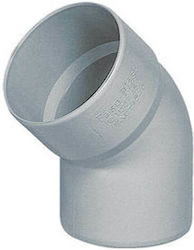 Γωνιακή σύνδεση σωλήνα PVC 40mm NX643