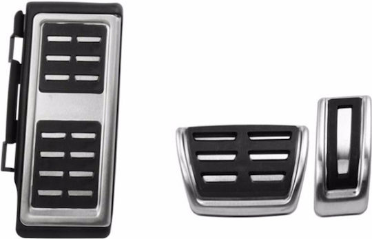 GRP Car Pedal Set for Skoda / VW / Audi Passat / Polo Aluminum Silver 3pcs