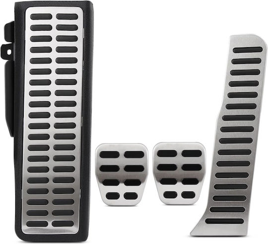 Car Pedal Set for VW Golf Aluminum Silver 4pcs