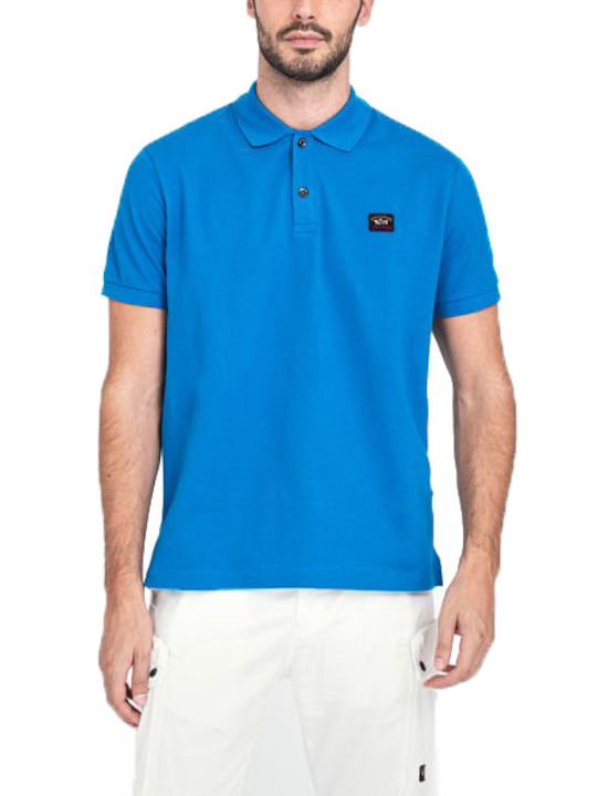 Paul & Shark Men's Short Sleeve Blouse Polo Sky...