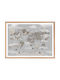 Walls Kids Wall Art Framed World Map of Animals Made of Wood 20x15cm