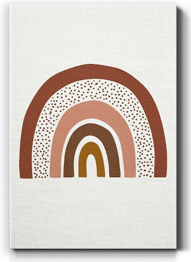 Walls Kinder Wandkunst Rustic Rainbow auf Segeltuch 15x20cm