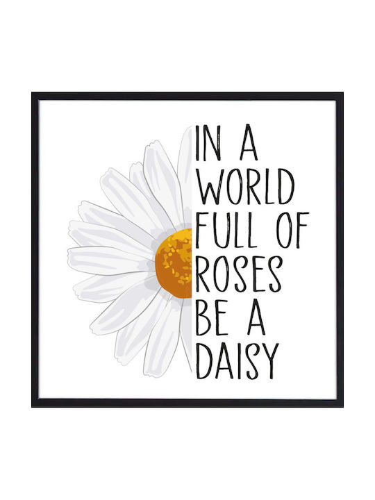Walls Kids Framed Wall Painting Daisy With Phrase 20x20cm