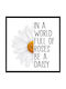 Walls Kids Framed Wall Painting Daisy With Phrase 20x20cm
