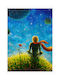 Walls Kinder Wandkunst Gerahmter Kleiner Prinz auf Weißem Segeltuch 70x100cm