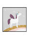 Walls Kids Wall Art Framed Little Pegasus with Black Frame on Canvas 50x50cm