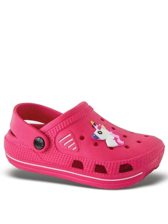 Cubanitas Children's Beach Clogs Fuchsia