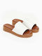 Issue Fashion Women's Flat Sandals Flatforms in White Color