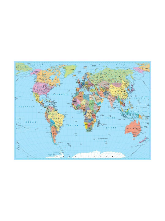 Walls Poster Colored World Map 70x50cm