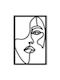 Walls 3D Wall Decor Silhouette Face Made of Wood 40x40cm