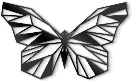 Walls 3D Διακοσμητική Σιλουέτα Butterfly Πολυρητίνης 50x30cm