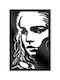 Walls 3D Wall Decor Silhouette Daenerys Targaryen Made of Wood 40x40cm