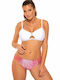 Marko Underwire Bikini Set Bra & Slip Bottom with Adjustable Straps Striped