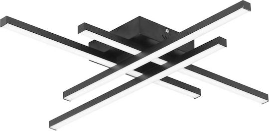 Powertech Plafonieră de Tavan 60buc Neagră cu LED Integrat