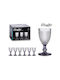 Vivalto Vivalto Glas Wasser aus Glas in Gray Farbe Kelch 240ml