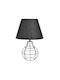 Click Metal Table Lamp with Black Shade and Base 2pcs