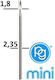 PG Router Carbură pentru Metal \ Lemn \ Plastic 1.8mm