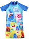 Babykids Kinder Badeanzug Einteilig Blau
