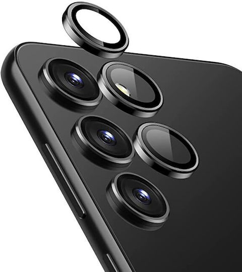 Camera Protection Tempered Glass Black for the Galaxy S23+