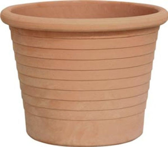 Esteras Γλάστρα Πλαστική Καφέ 19x19x15εκ.