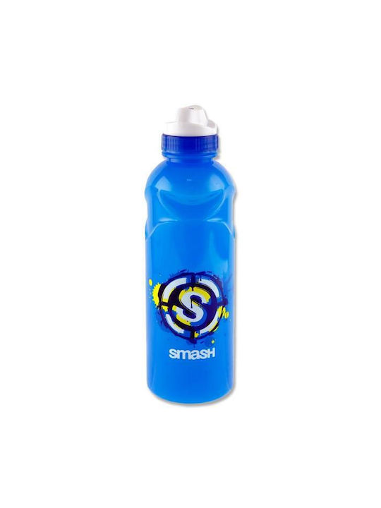 Smash Plastic Water Bottle 500ml Blue