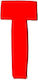 Sign with Text in Orange Color 5cm