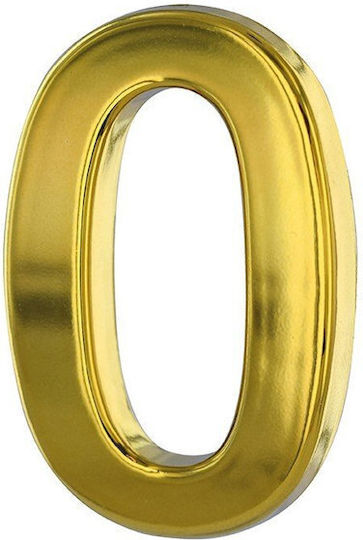 Thirard Табела с Число 0 в Златист Цвят 5см 00967200