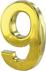 Thirard House Number 9 Sign Gold 5cm 00967209