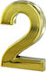 Thirard Sign with Number in Gold Color 5cm 00967202